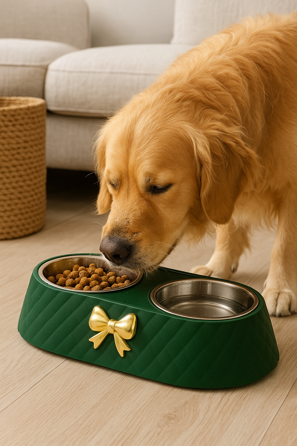 Dubbele Voer- & Drinkbak voor Honden en Katten – Antislip & Duurzaam Ontwerp