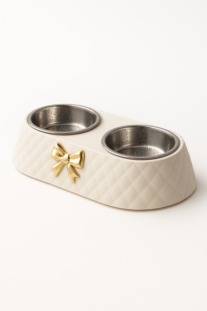 Dubbele Voer- & Drinkbak voor Honden en Katten – Antislip & Duurzaam Ontwerp