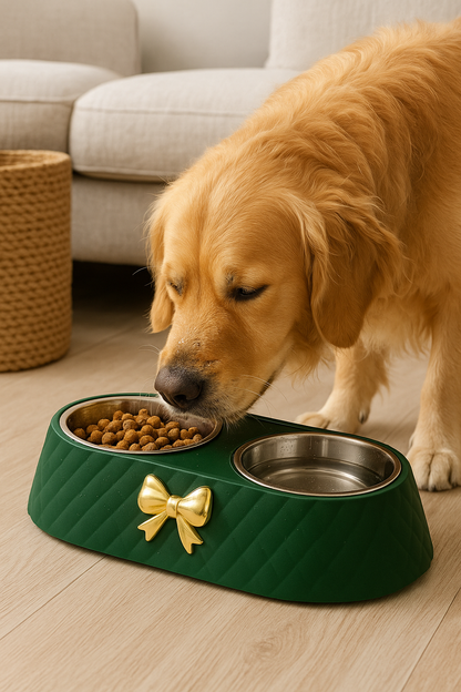 Dubbele Voer- & Drinkbak voor Honden en Katten – Antislip & Duurzaam Ontwerp