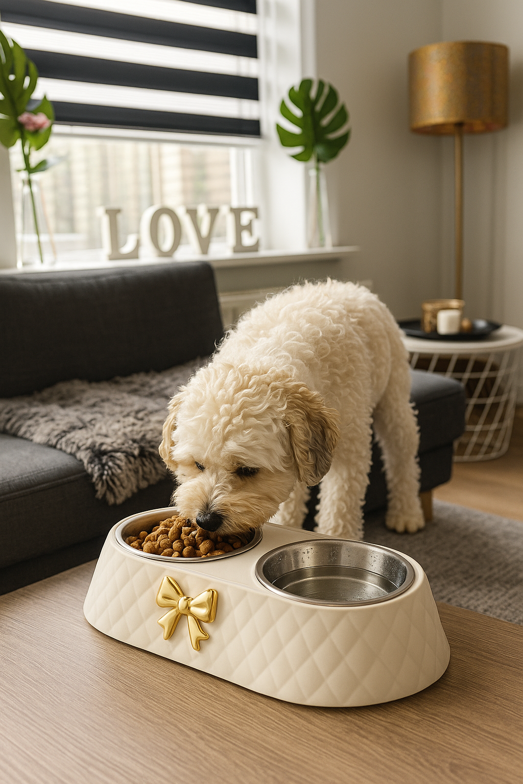 Dubbele Voer- & Drinkbak voor Honden en Katten – Antislip & Duurzaam Ontwerp