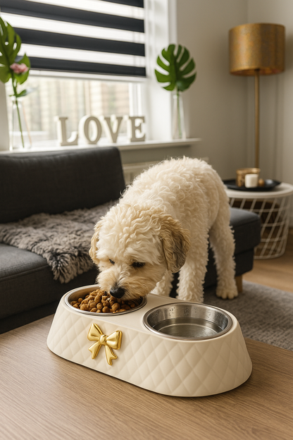 Dubbele Voer- & Drinkbak voor Honden en Katten – Antislip & Duurzaam Ontwerp