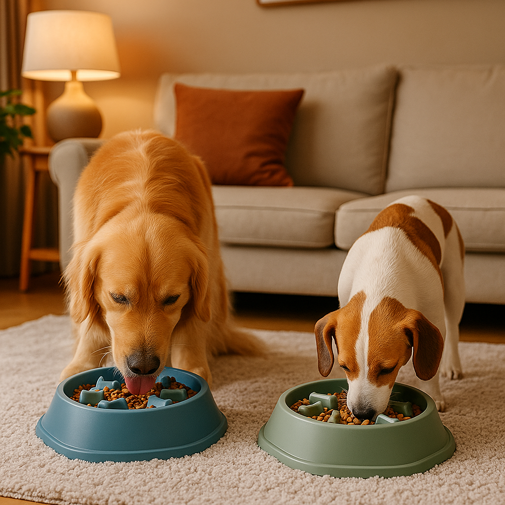 Slowfeeder Hondenbak – Anti-schrok Voerbak voor Kleine en Middelgrote Honden